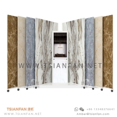 Sliding Porcelain Sintered Stone Large Format Tile Display