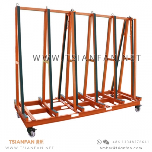 Glass A Frame Trolley , Slab Transportation Rack for Marble and Granite Stone