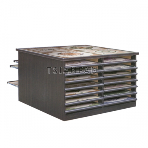 Drawer display Mosaic tile stone sample rack Marble Granite Cabinet MC1003