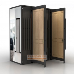Hot selling sliding Solid wood door panel display push pull display cabinet