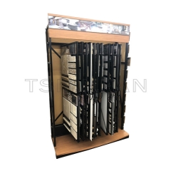 New Design Exhibition Hall vertical mosaic flip display rack-MF015