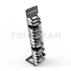 Color Quartz Stone Display Tower For Promotion