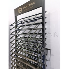 Highest Quality Metal Steel Showroom Design Ideas Ceramic Tile Stone Sample Display