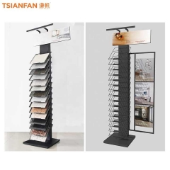 Shop display and sale of quartz stone floor stand