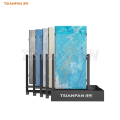 CT602-Rotating display rack for ceramic tile showroom push pull tiles display