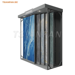 CT914-Ceramic tile display rack push-pull sample sliding roller display rack