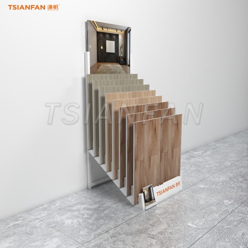 CT2131-laminate flooring waterfall display in store stand shelf