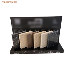 Engineered stone countertop display stands for modern kitchens