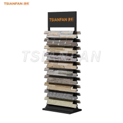 SW114-Cultural stone display stand upright bracket natural outdoor building materials