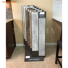 Spliced wood waterfall display stand floor stand floor showroom