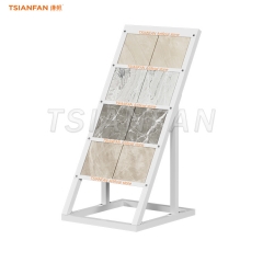 SRL047-sturdy quartz stone display stand inclined stone display stand