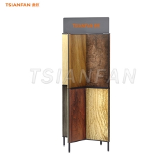 vertical wood flooring display stand showroom display case for wood timber sample