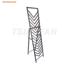 inclined ceramic tile display rack metal display stand