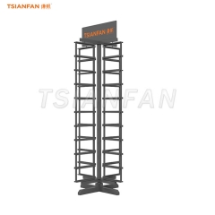 mosaic tiles floor stand black display rack-MM016