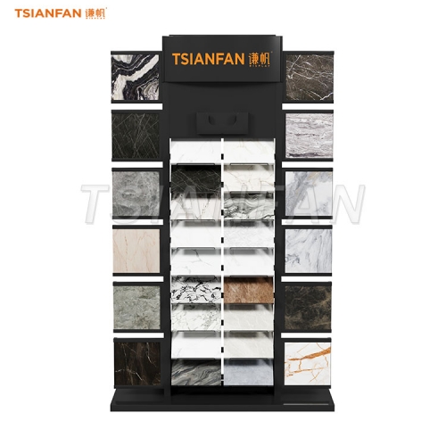 SRL138-porcelain tiles display rack metal display stand