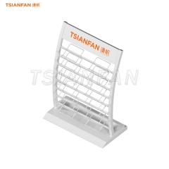 SRT017-quartz stone desk top display stand custom display rack