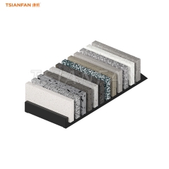 SRT806-porcelain tile tabletop display rack stone display solution