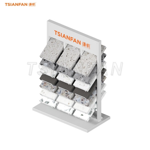 SRT065-sample stone countertop display stand high capacity display rack