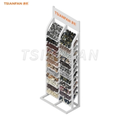 SE116-pebble display rack natural stone display solutions