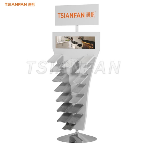 SRL009-new style quartz stone display stand tile display racks