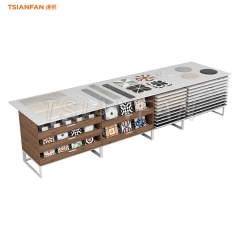CC013-tiles display drawer stone sample cabinet
