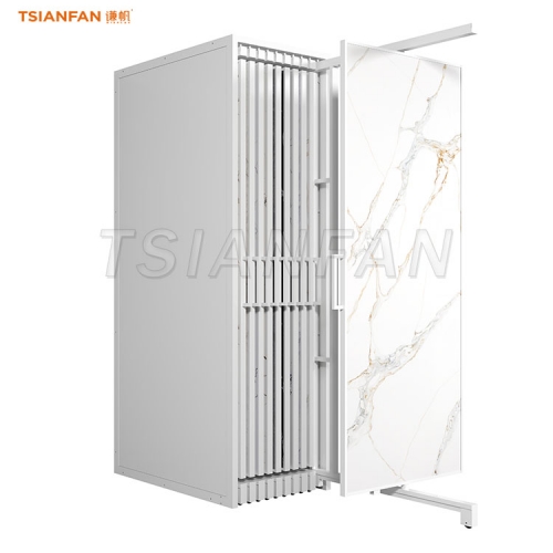 CE921-sample granite stone sliding display stand for sale