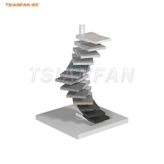 SRT658-marble sample display stand tile display unit