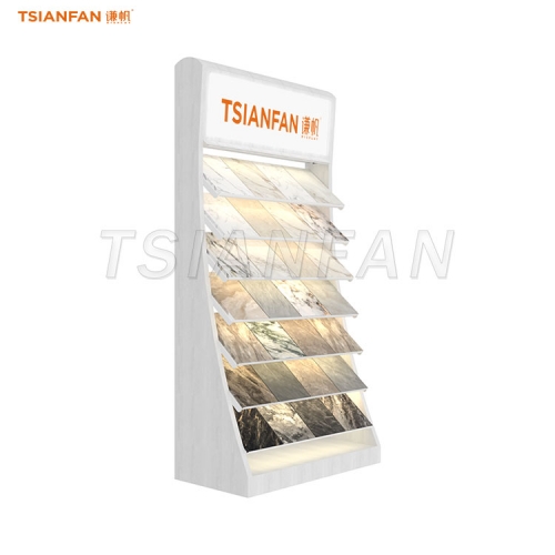 CL021-Space-saving vertical tile display racks for small shops