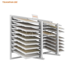 CX2037-Sliding display racks for large format porcelain tiles