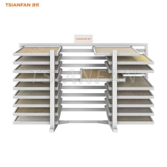 CX2037-Sliding display racks for large format porcelain tiles
