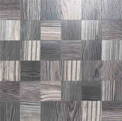 Cheap 12x12 Grey Wood Look Peel and Stick Backsplash Tile SOT109