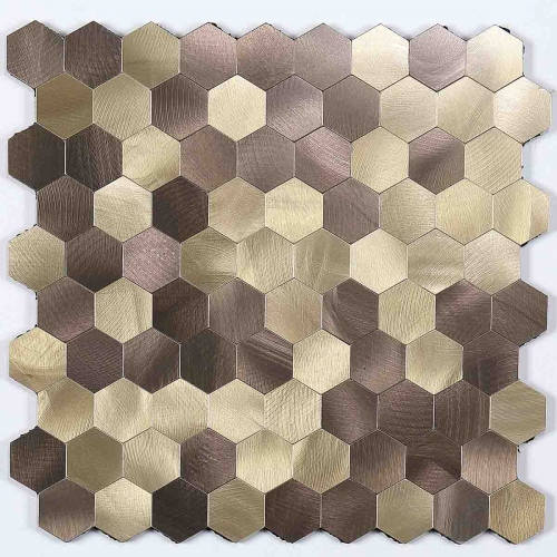 Hexagon peel and stick on mosaic tile for backsplash SOT1016 (0.89 sq.ft/sheet)