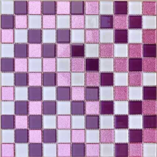 Square Purple Backsplash Tile Pink MosaicCGT024