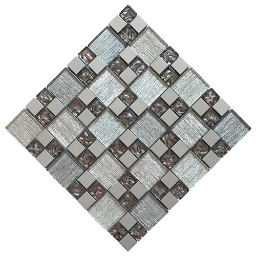 Cheap Stainless Glass shimmer tiles for backsplash wall MGT04