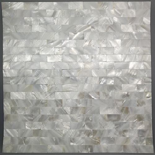 Extra White Subway Pearlized Backsplash Tile Shell Mother of Pearl Mosaics MPT14