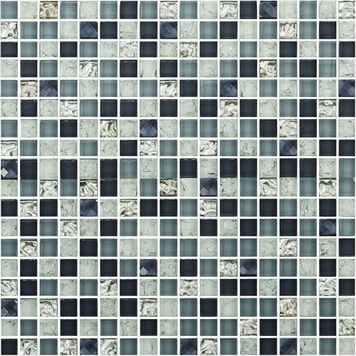Grey Crackle Glass Mosaic Tile Backsplash for Kitchen and Bathroom CGT074