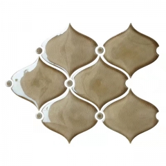 Crackle Arabesque Backsplash Tile Porcelain Mosaic CPT315