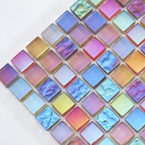 Rainbow Backsplash Tile Glass Mosaic for bathroom and kitchen  CGT055