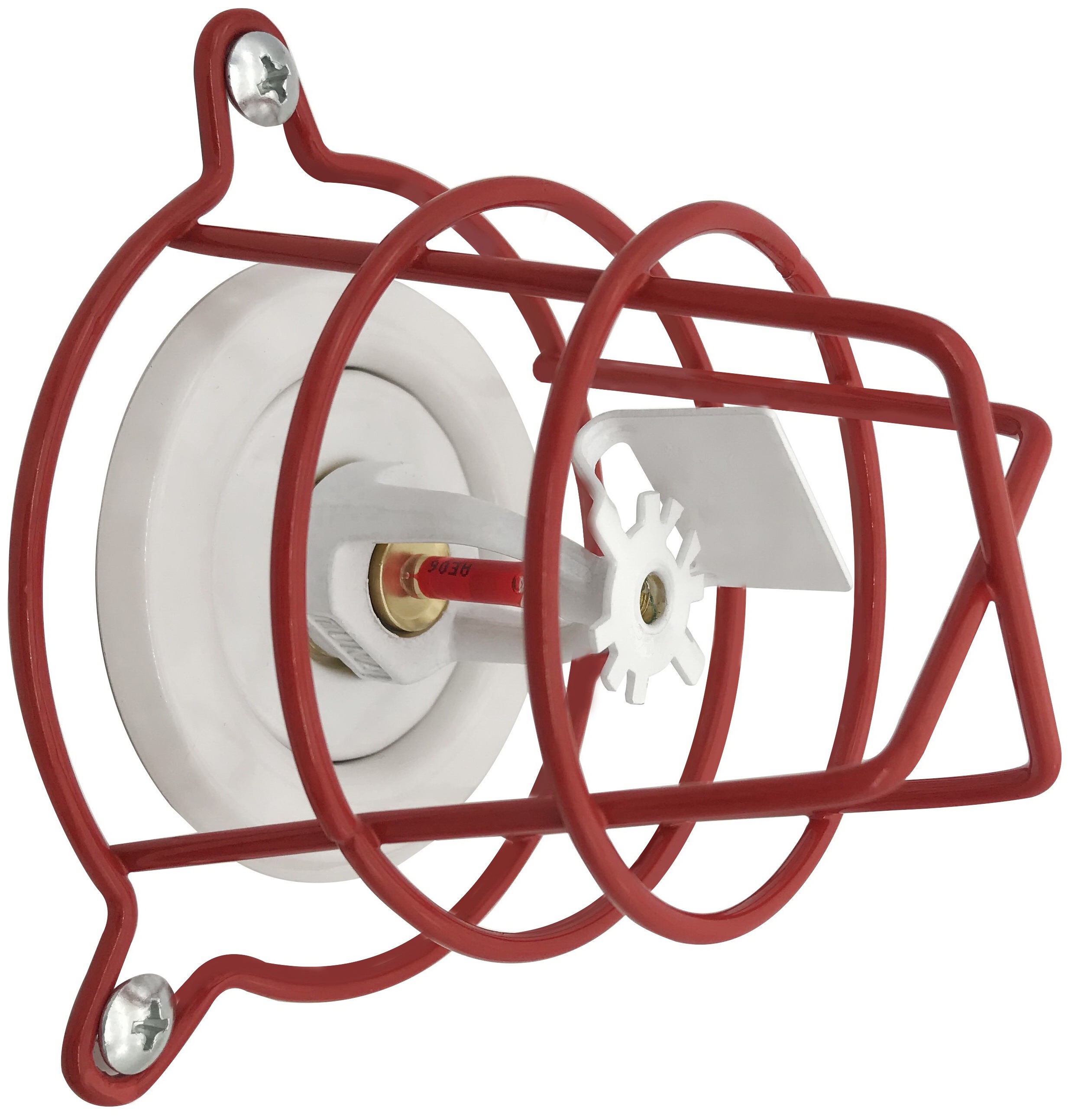 (2 Pack) Fire Sprinkler Head Guard Red