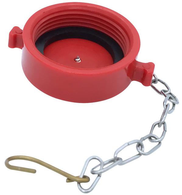 (2 Pack) 1-1/2&quot; NST/NH Plastic Fire Hose Connection Standpipe Cap