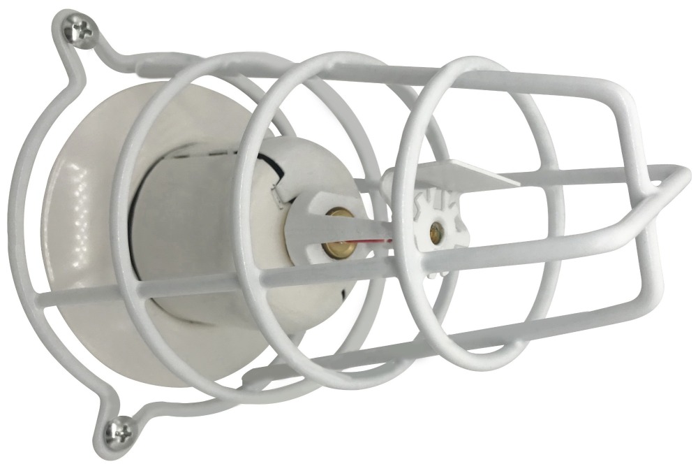 (2 Pack) Sprinkler Head Guard White 6" Deep
