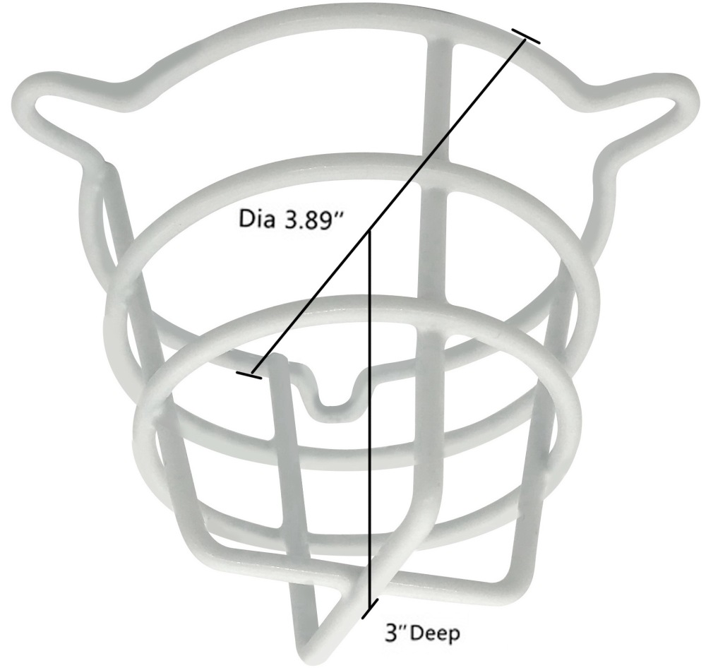 (2 Pack) Sprinkler Head Guard White