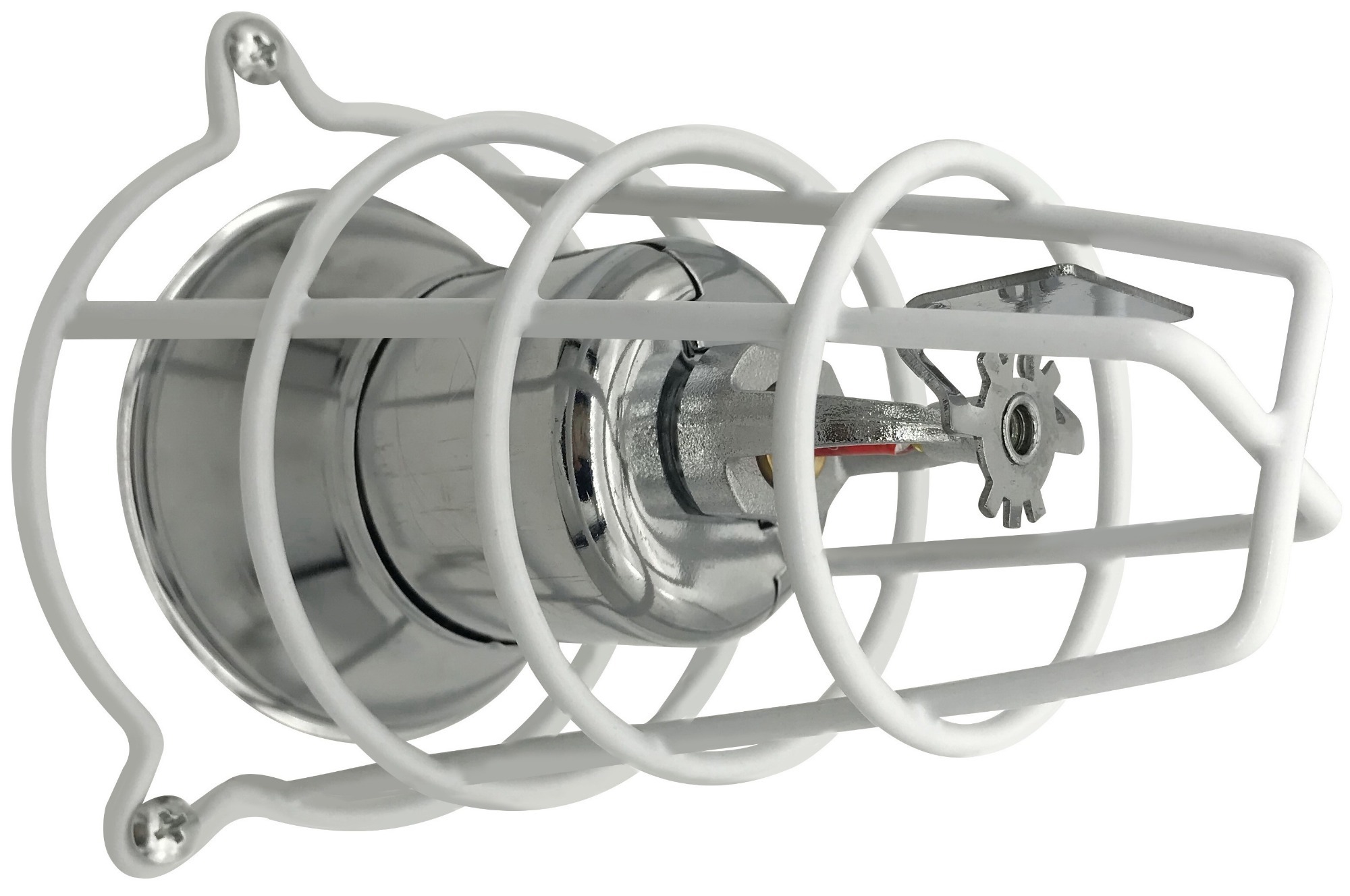 (4 Pack) Sprinkler Head Guard White 6" Deep