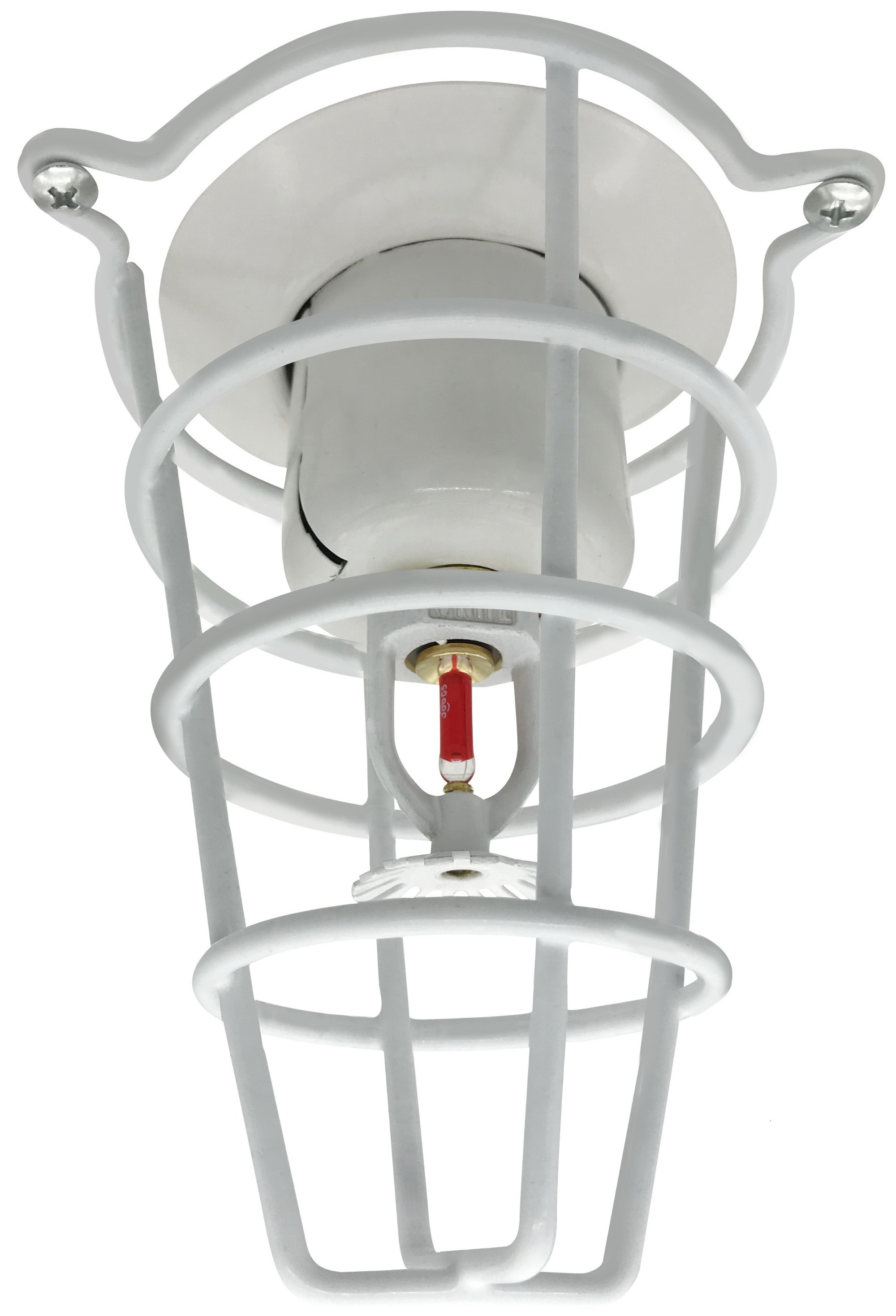 (4 Pack) Sprinkler Head Guard White 6" Deep