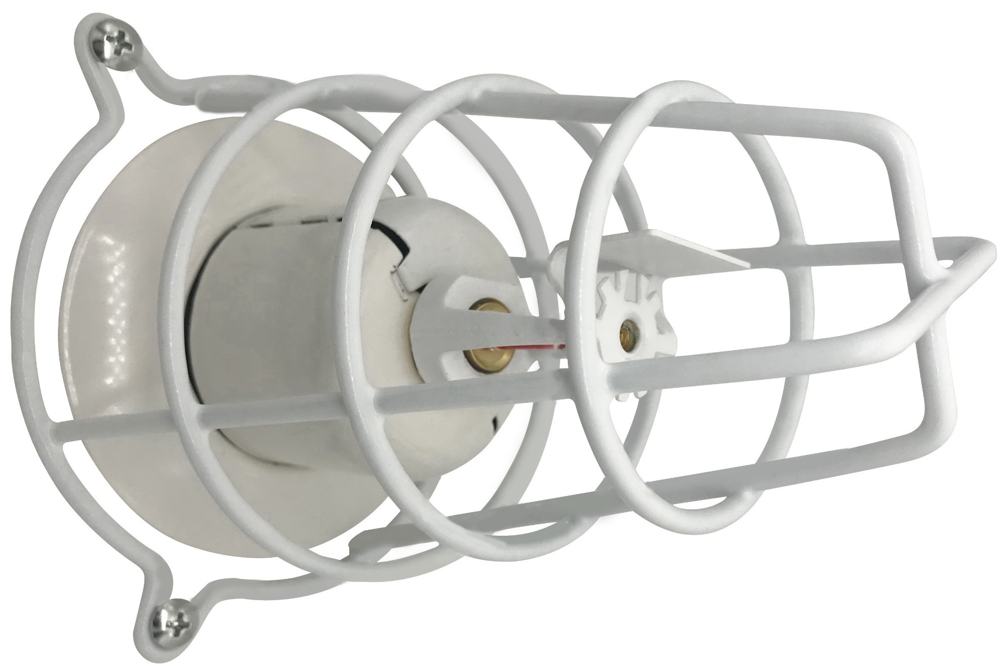 (4 Pack) Sprinkler Head Guard White 6" Deep