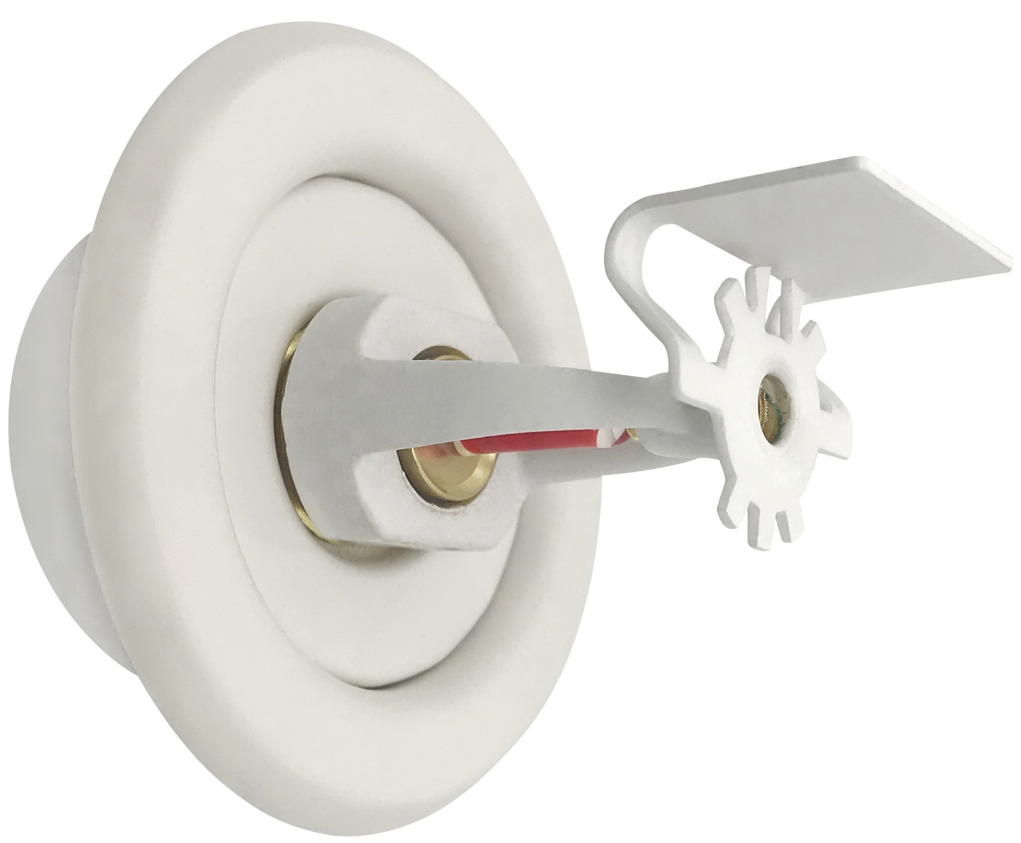 (2 Pack) 1/2" Fire Sprinkler Escutcheon White