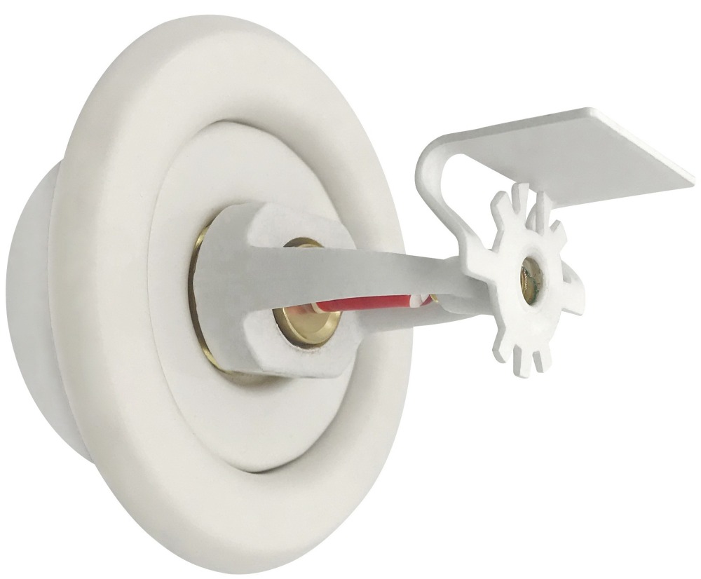 (2 Pack) 1/2" Fire Sprinkler Escutcheon White