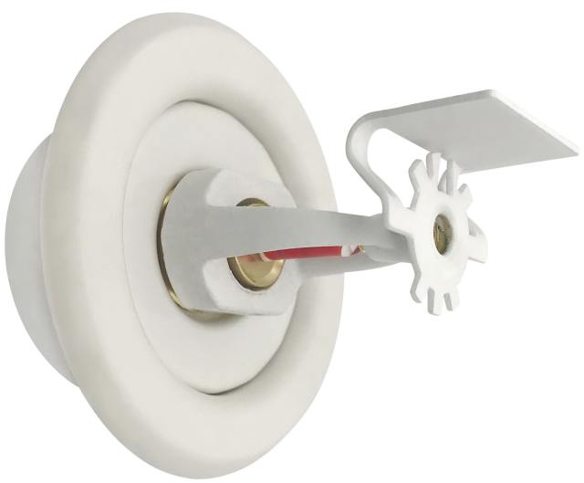 (2 Pack) 1/2&quot; Fire Sprinkler Escutcheon White