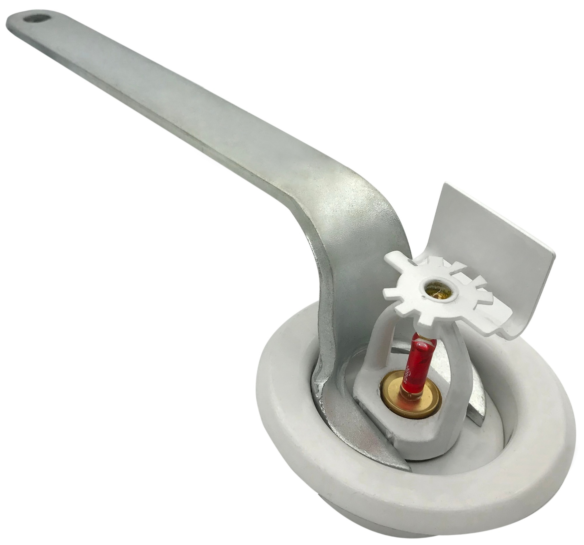 (2 Pack) 1/2" Fire Sprinkler Escutcheon White