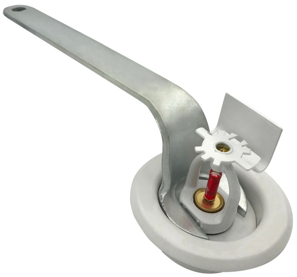(2 Pack) 1/2" Fire Sprinkler Escutcheon White